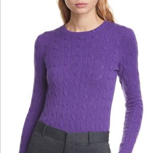 POLO Ralph Lauren 100% cashmere purple sweater S